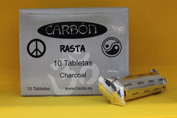 Picture of Carbón Rasta 40 MM Bolsa 10 Tabletas