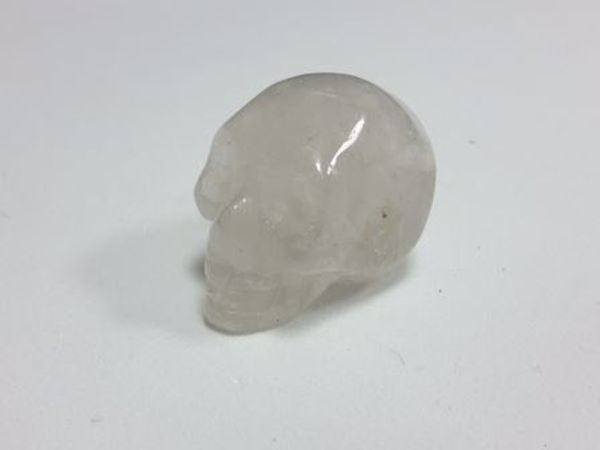 Imagen de Colgante calavera de piedra natural cristal roca