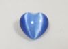 Imagen de Corazón de piedra natural de Ojo de gato azul