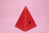 Imagen de Vela pirámide de los deseos roja