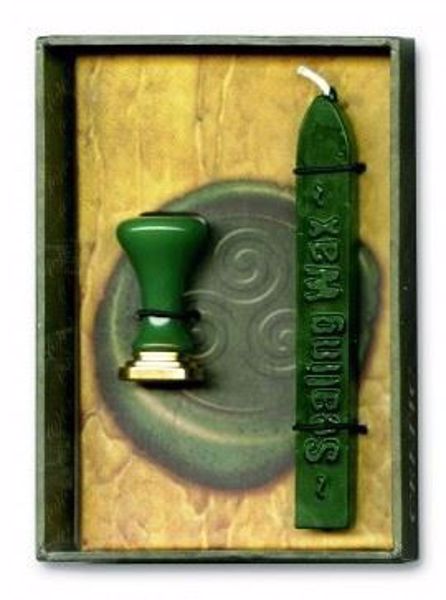 Imagen de Sello Wicca celtic lacre natural verde