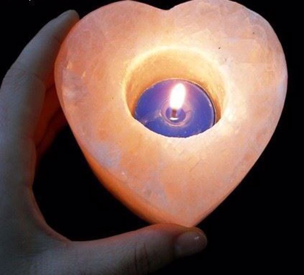 Picture of SALT CANDLE HOLDER HEART