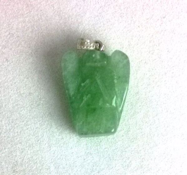 Imagen de Colgante ángel piedra natural Jade 24 mms