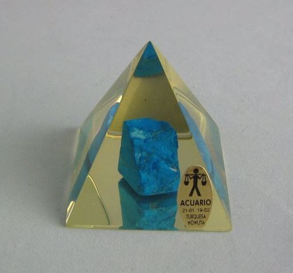 Imagen de PIRAMIDE CRISTAL SIGNO DEL ZODIACO ACUARIO