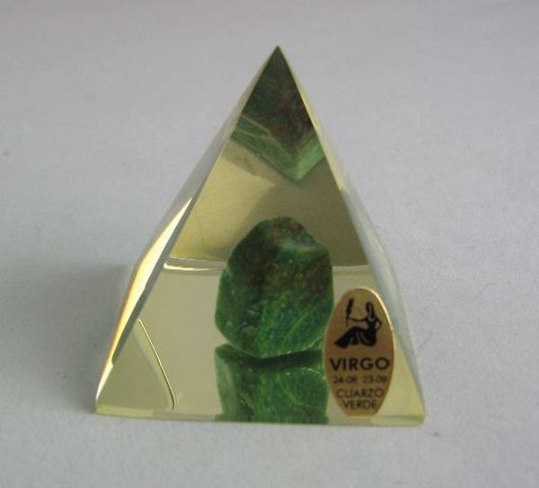 Picture of PYRAMID GLASS VIRGO ZODIAC SIGN