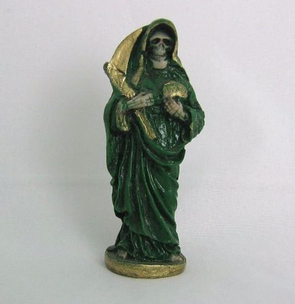 Imagen de IMAGEN SANTA MUERTE VERDE 74 MMS