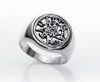 Picture of SILVER AMULET RING 15MM Tetragrammaton