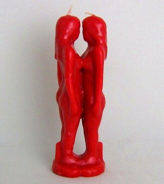 Picture of CANDLE WOMEN FACE TO FORM 18 CMS RED WOMAN