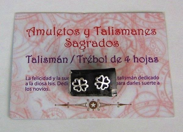 Picture of SILVER TALISMAN 4 Leaf Clover 10 MMS