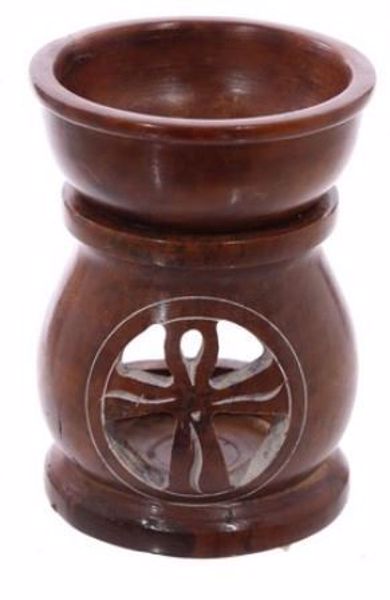 Imagen de Quemador de Aceite de Estealita símbolo tallado cruz Celta