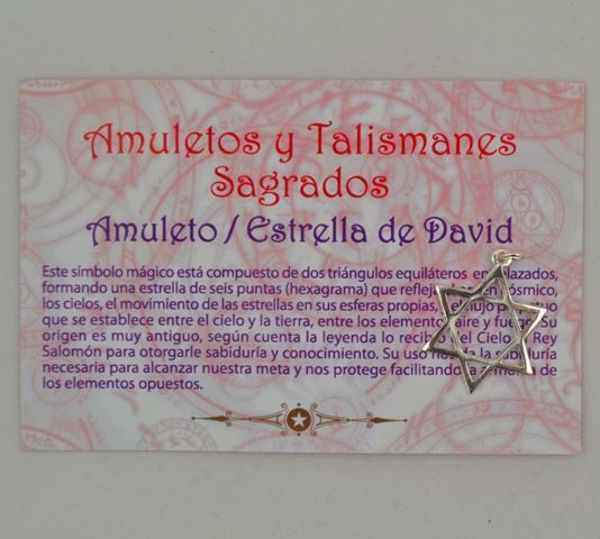 Imagen de Amuleto ESTRELLA DE DAVID 26 MM PLATA