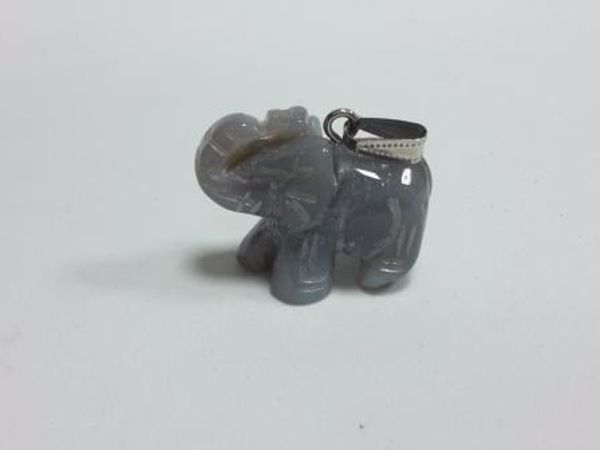 Imagen de Piedra natural Elefante ágata gris 43X27 mms 
