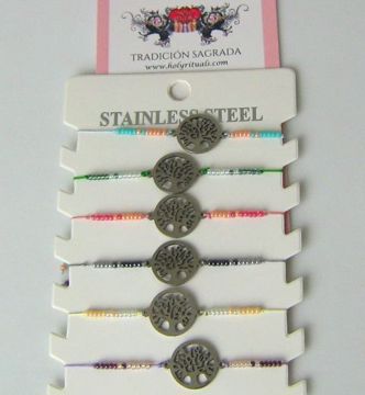 Imagen de PACK 6 UNIDS PULSERA ARBOL DE LA VIDA 10 MMS