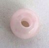 Picture of Cuarzo rosa natural forma donuts abalorio tipo pandora 16X15 mms