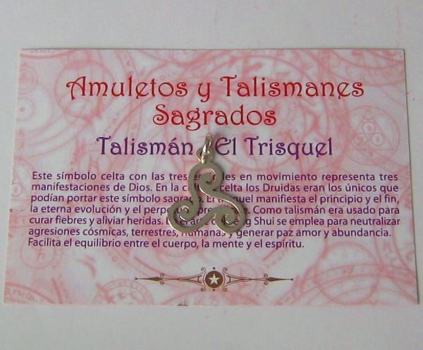 Picture of TALISMÁN DE PLATA TRISQUEL 20MM