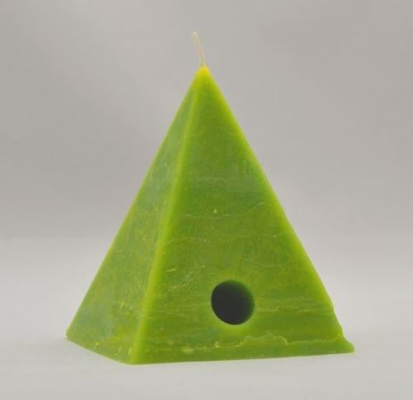 Picture of Vela pirámide de los deseos verde