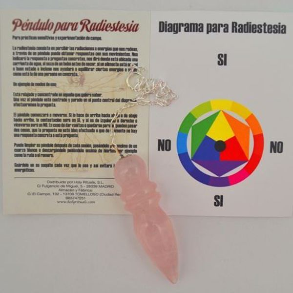 Imagen de Péndulo egipcio cuarzo rosa