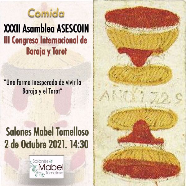Picture of Comida XXXII Asamblea ASESCOIN y III Congreso internacional de Baraja y Tarot (Tomelloso. Ciudad Real) 14.30 pm. Salones Mabel.
