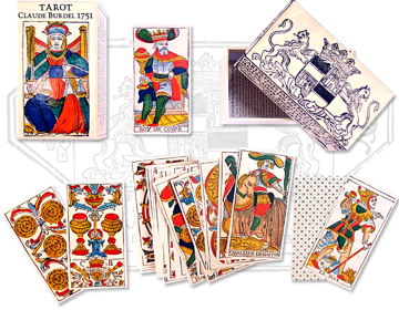Imagen de TAROT CLAUDE BURDEL 1751 78 CARTAS