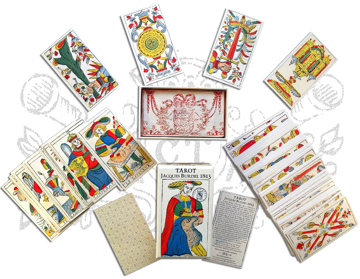 Imagen de TAROT JACQUES BURDEL 1813 78 CARTAS