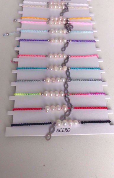 Imagen de PULSERA CUERDA INFINITO ACERO GRIS