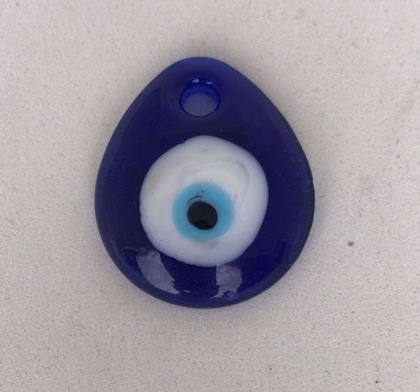 Imagen de OJO TURCO CRISTAL FORMA GOTA 3.5 X 3 CMS