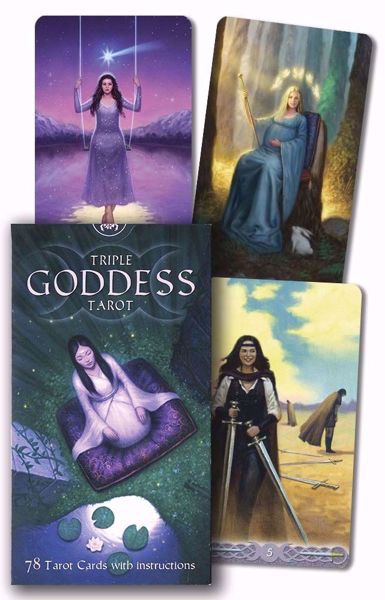 Imagen de tarot de la diosa triple