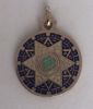 Imagen de Amuleto talismán colgante Tetragramatón y Hexagrama. 3 cms. Morado