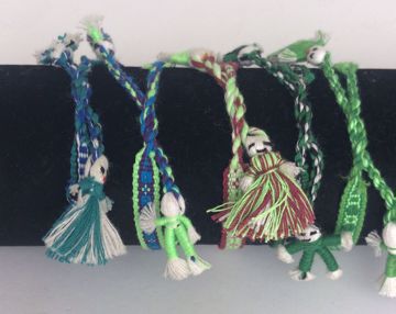 Imagen de Amuleto talismán artesanal Pulsera Quitapenas verde