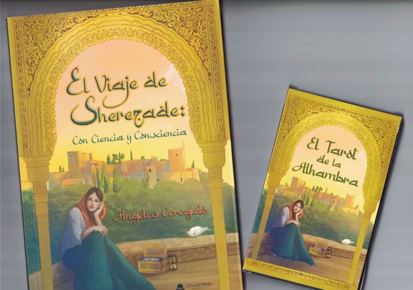 Imagen de Pack libro "El Viaje de Sherezade" y Tarot de la Alhambra.  Ángeles Ceregido.  Edición limitada