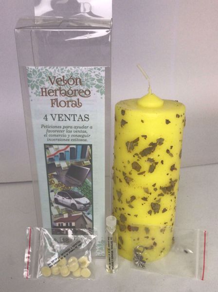 Imagen de Velón herbóreo floral 4 ventas: manteca de cacao