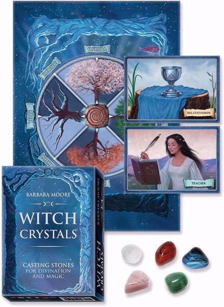 Imagen de Witch Crystals casting stones for divination  and magic. Barbara Moore