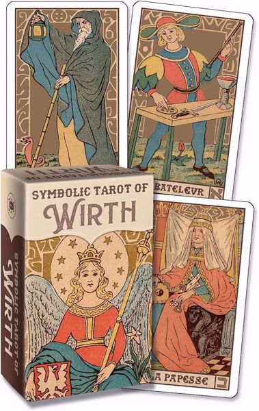 Imagen de Mini Symbolic Tarot of Wirth, Oswald With, Mirko Negri,Bruno Letizia