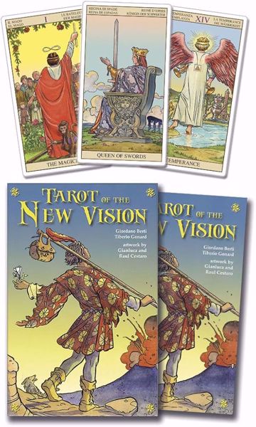 Imagen de KIT Tarot of the New Vision Giordano Berti Tiberio Gonard artwork by Gianluca and Raul Cestaro