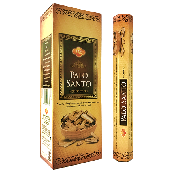 Imagen de INCIENSO HEXAGONAL PALO SANTO (1 unidad, 20 varillas) marca SAC
