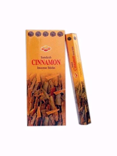Imagen de INCIENSO HEXAGONAL CANELA (1 unidad, 20 varillas) marca SAC