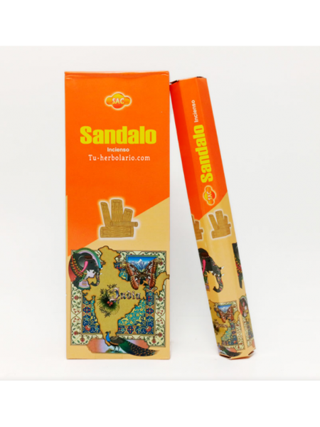 Picture of INCIENSO HEXAGONAL SÁNDALO (1 unidad, 20 varillas) marca SAC