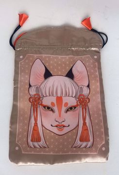 Imagen de Bolsa Guarda Tarot Yokai. Satén